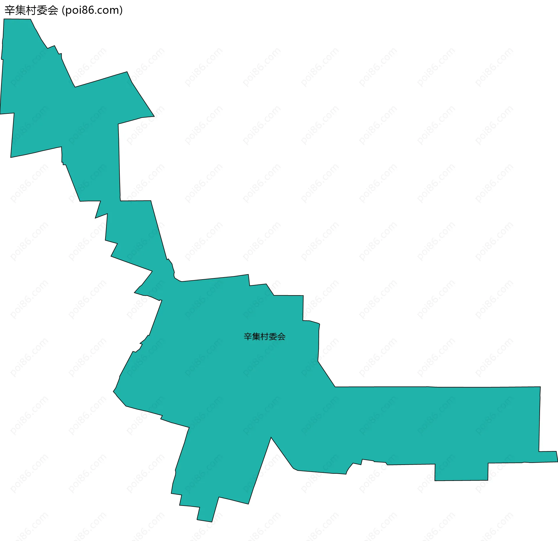 辛集村委会边界地图