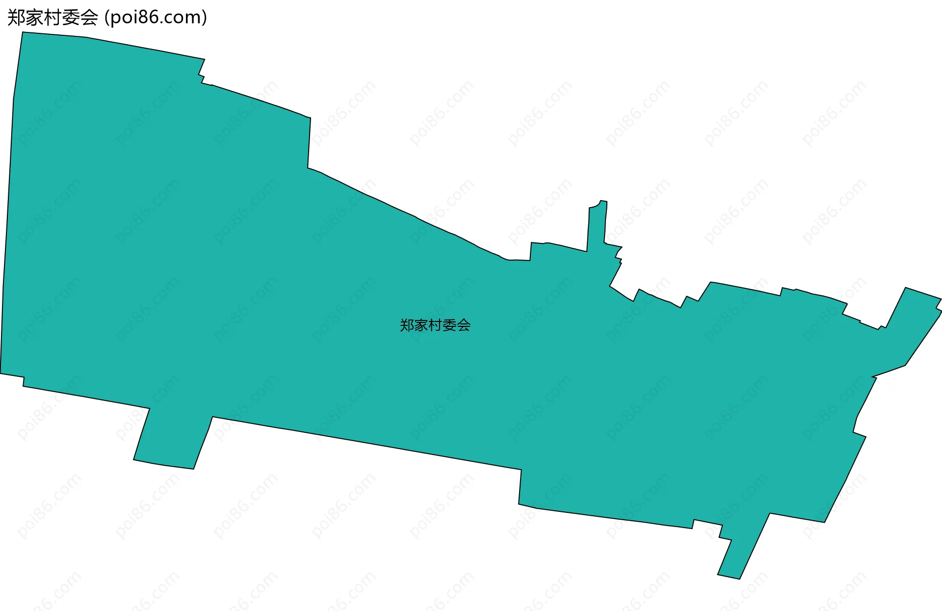 郑家村委会边界地图