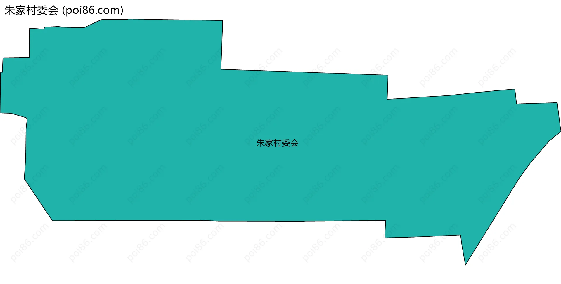 朱家村委会边界地图