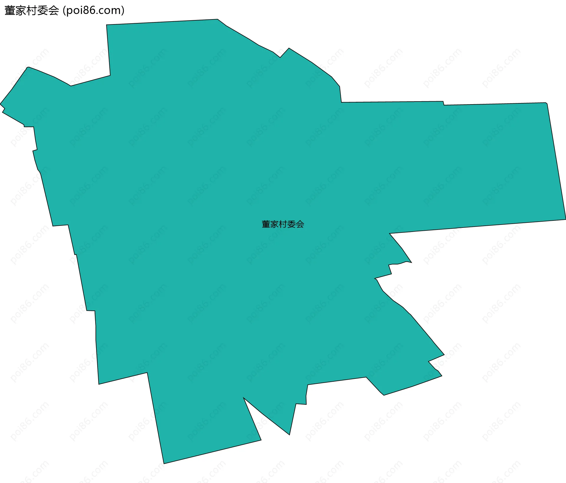董家村委会边界地图