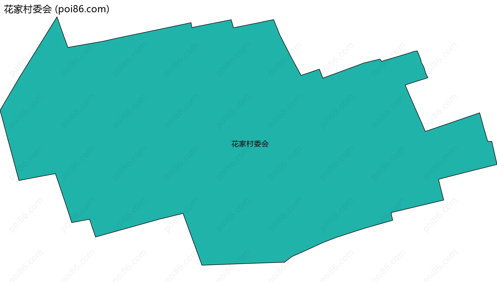 花家村委会边界地图