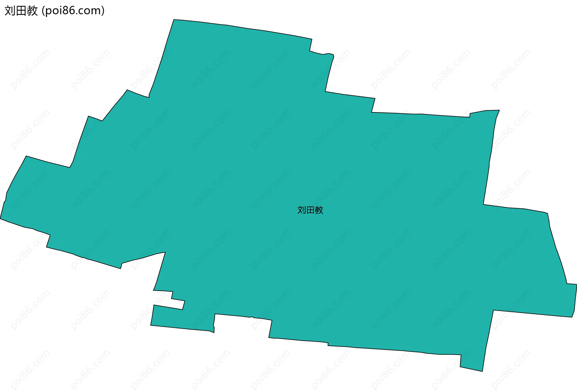 刘田教边界地图