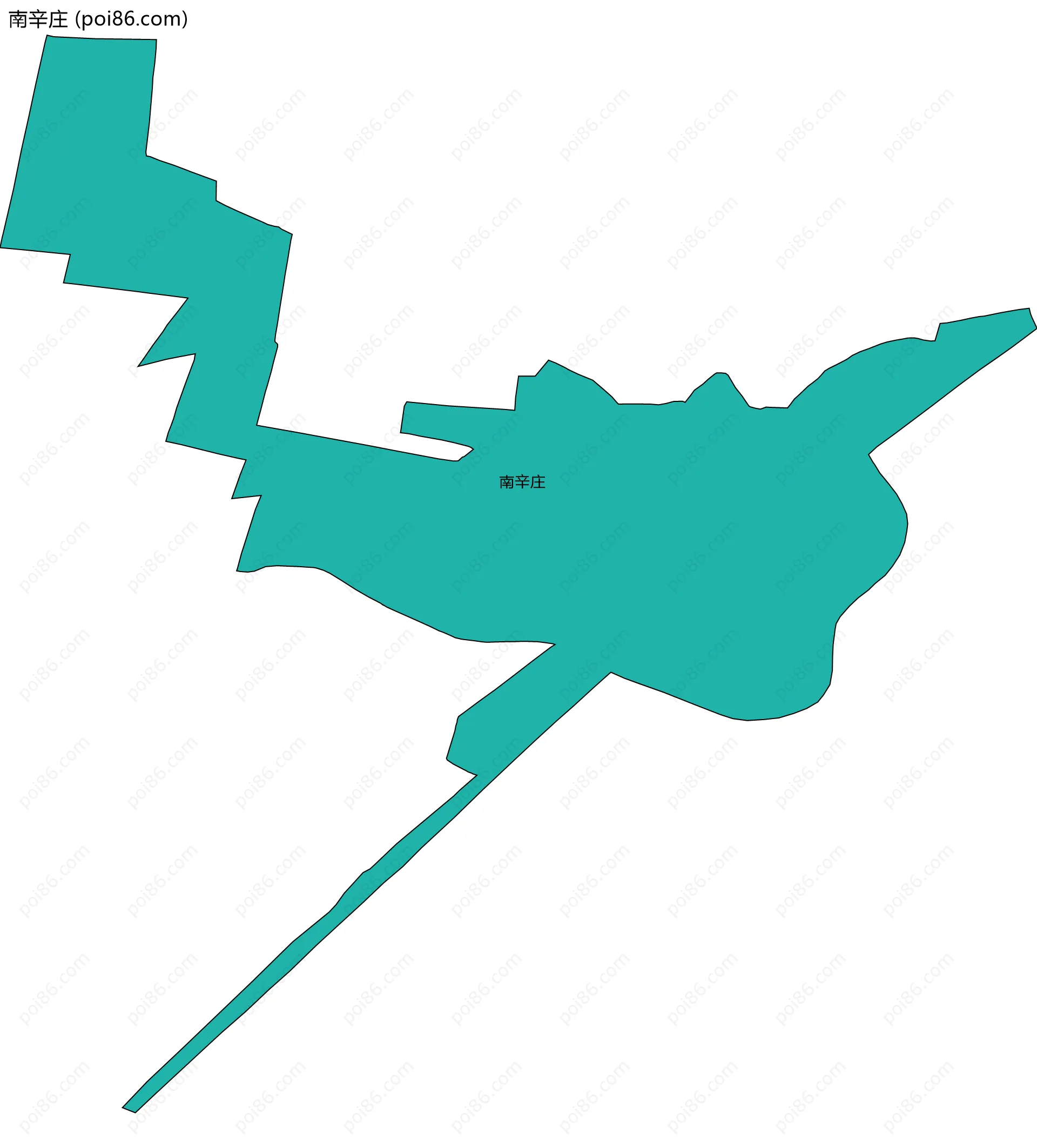 南辛庄边界地图