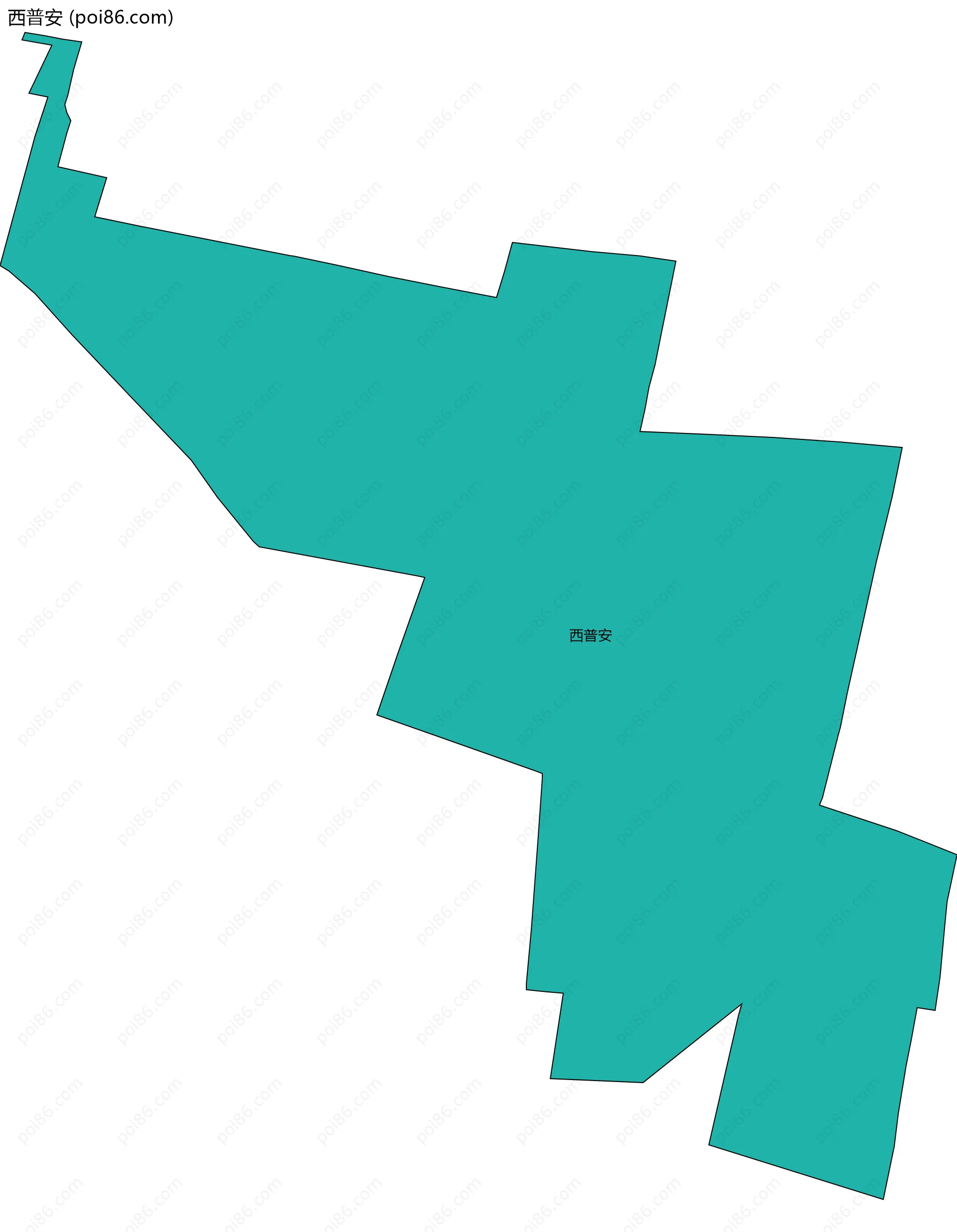西普安边界地图