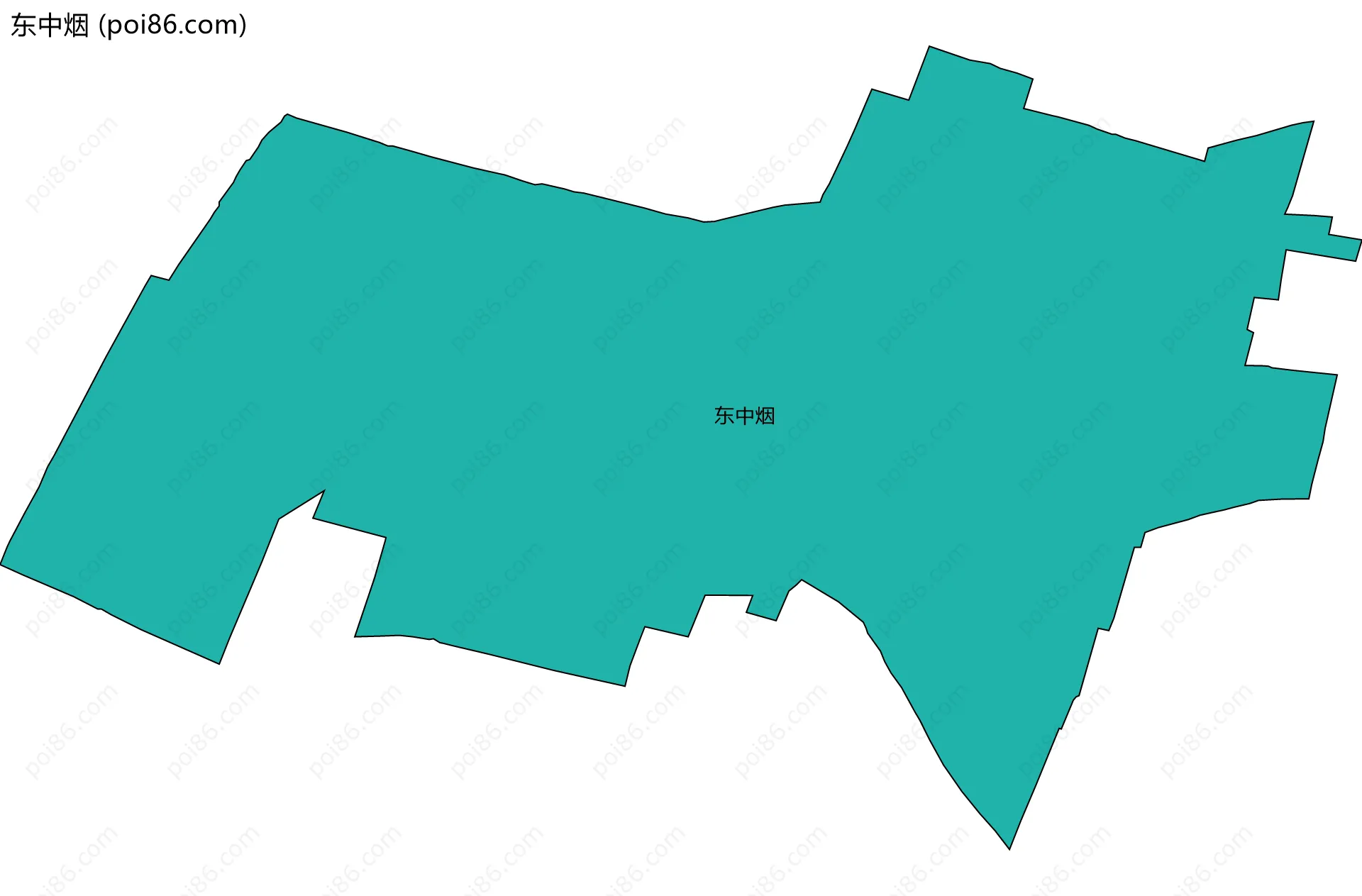 东中烟边界地图