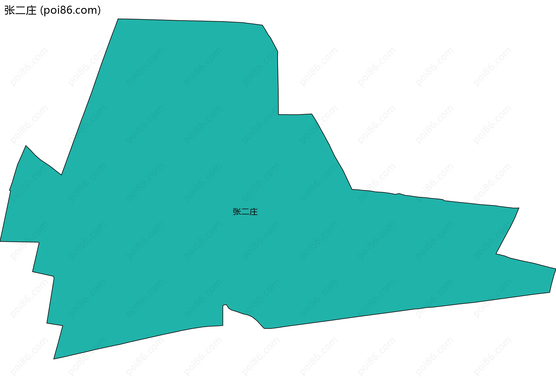 张二庄边界地图