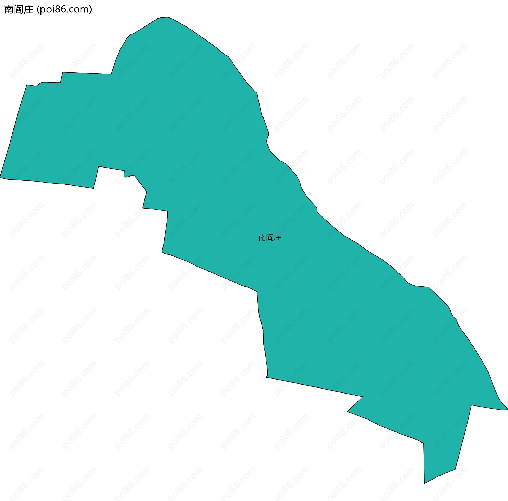 南阎庄边界地图