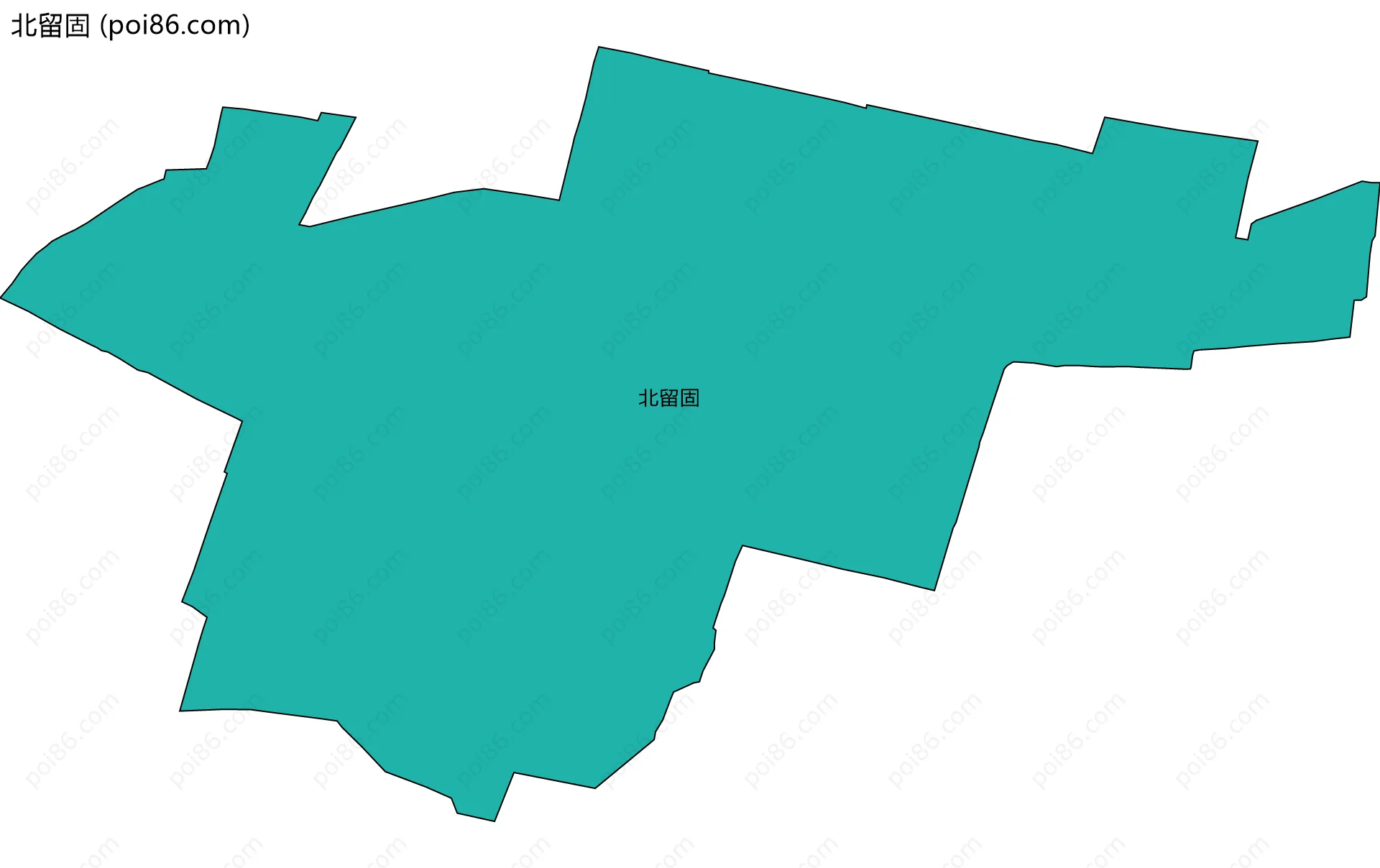 北留固边界地图