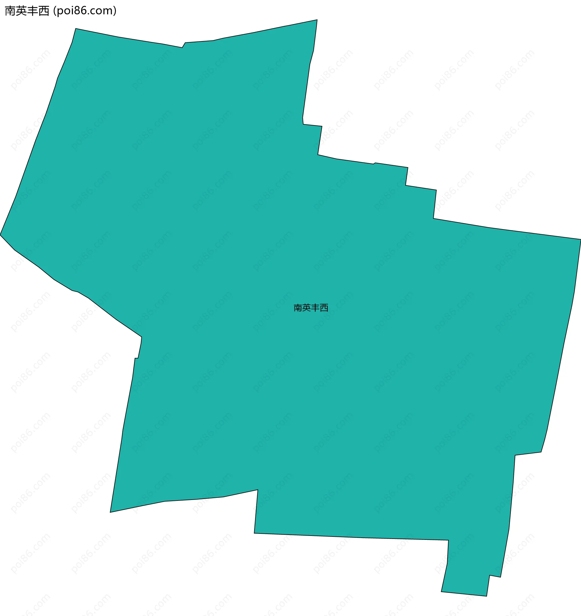 南英丰西边界地图