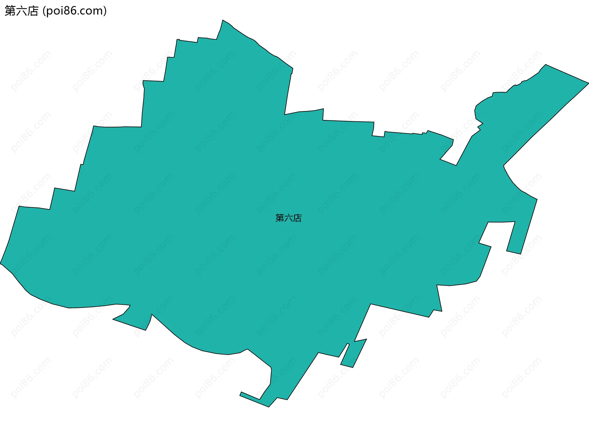 第六店边界地图