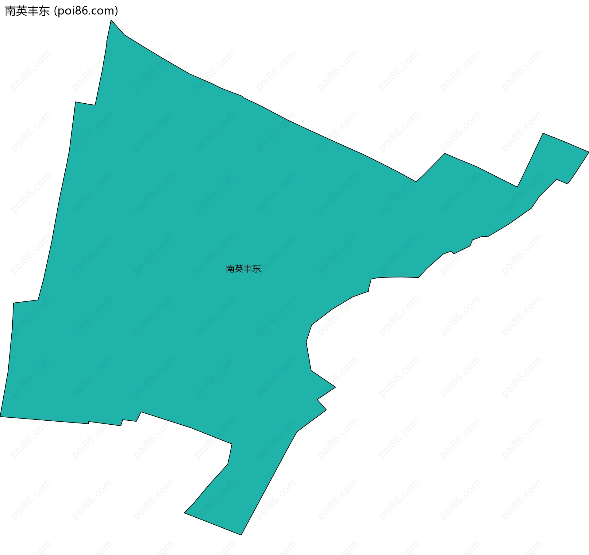 南英丰东边界地图