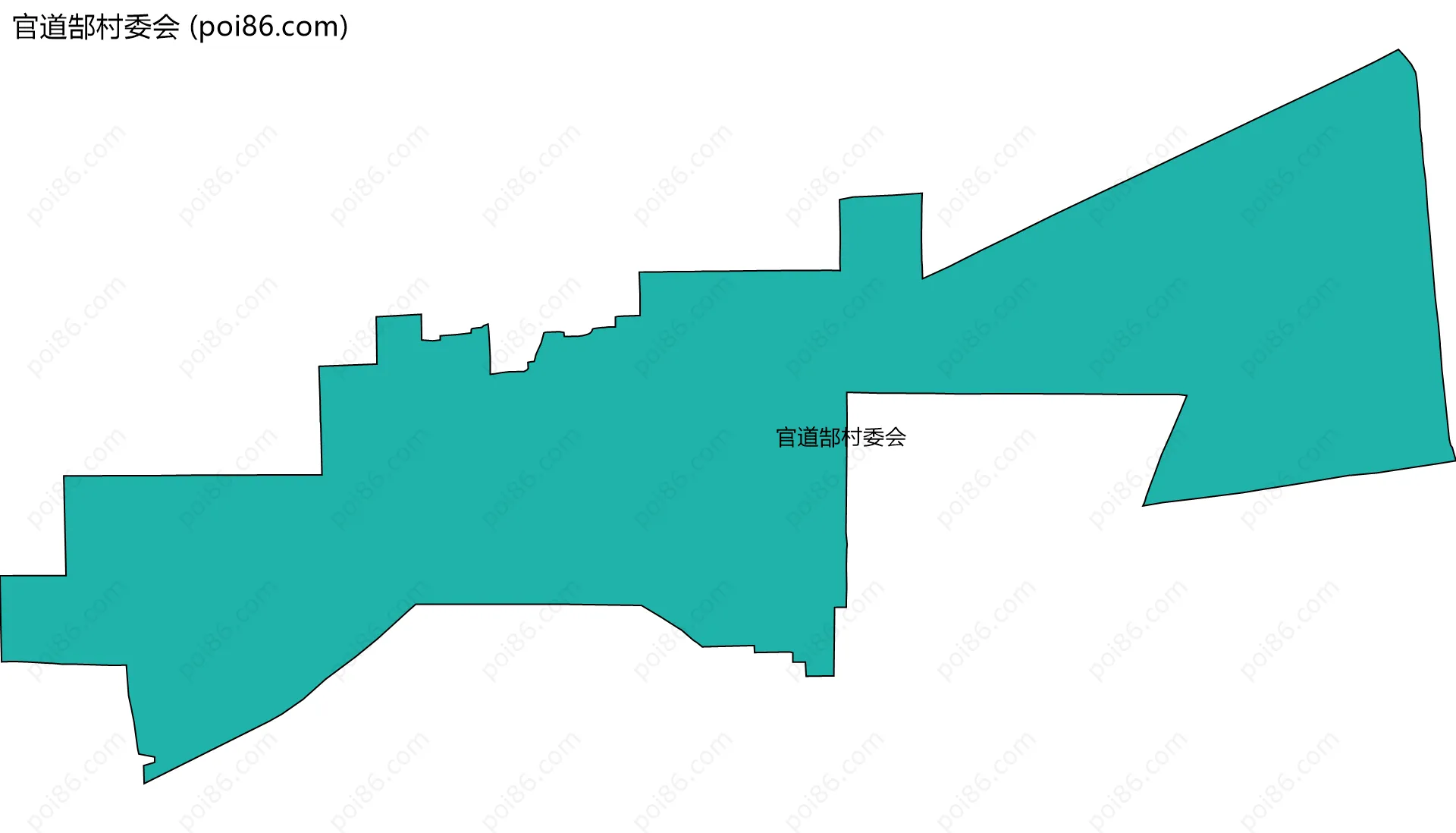 官道郜村委会边界地图