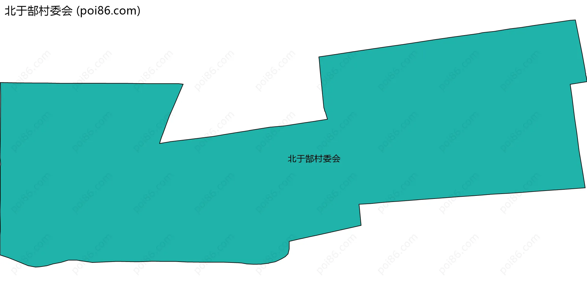 北于郜村委会边界地图