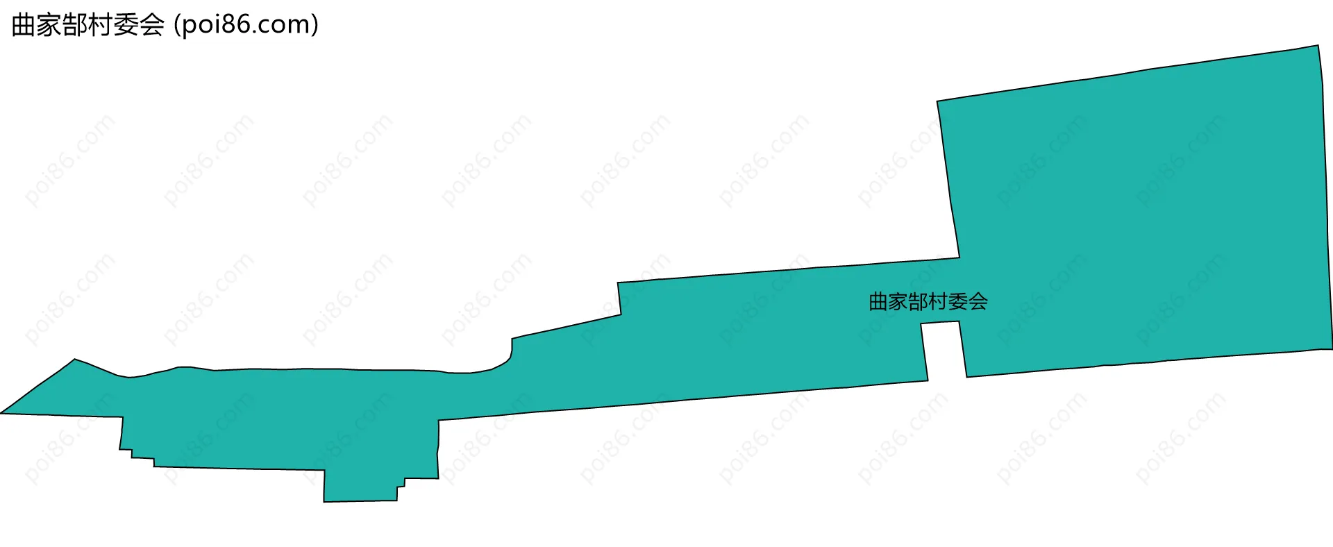 曲家郜村委会边界地图