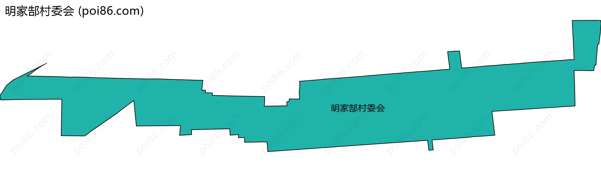 明家郜村委会边界地图