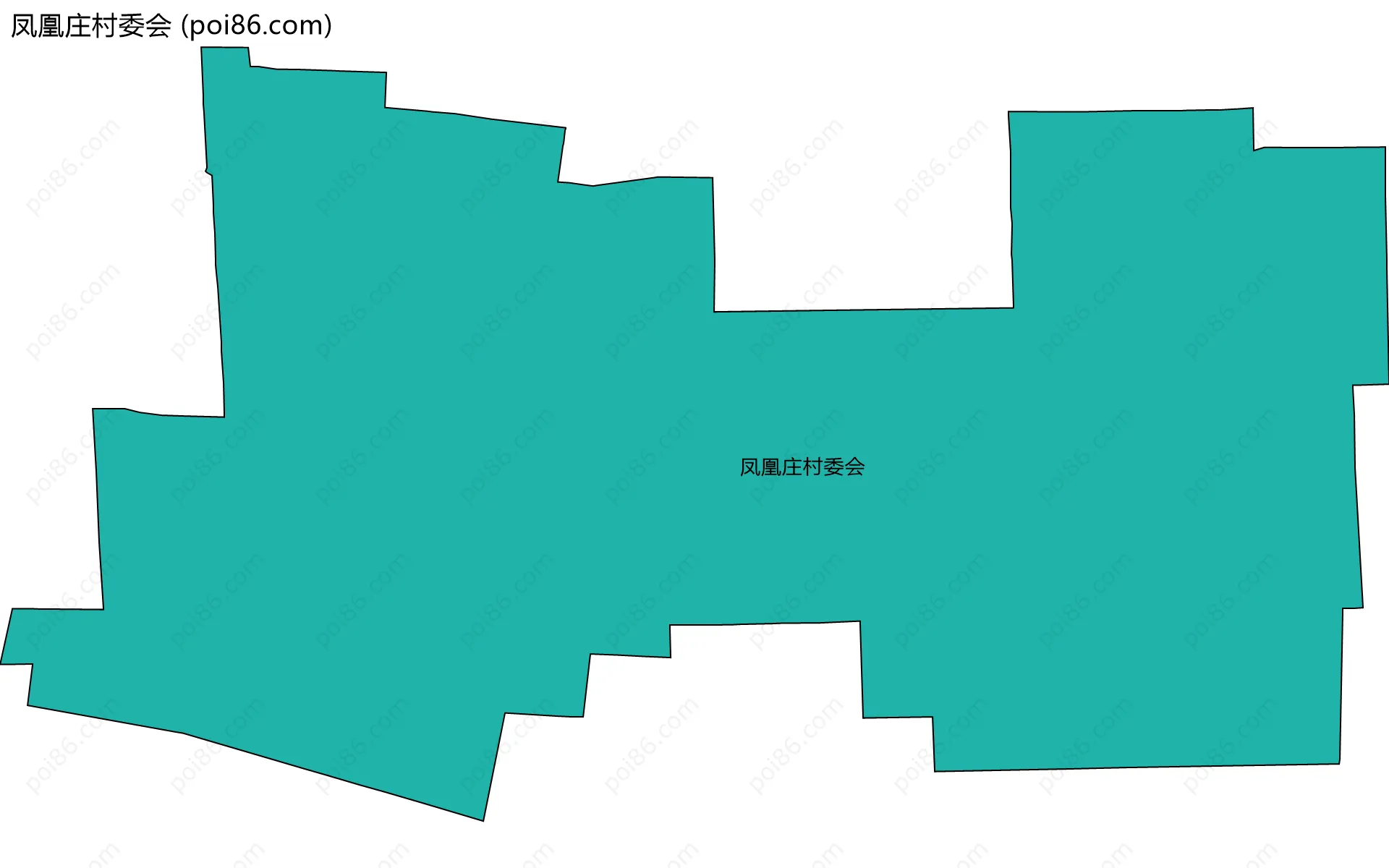 凤凰庄村委会边界地图