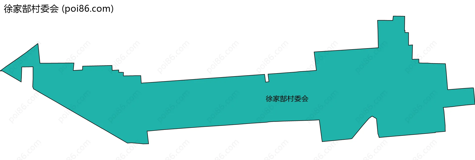 徐家郜村委会边界地图