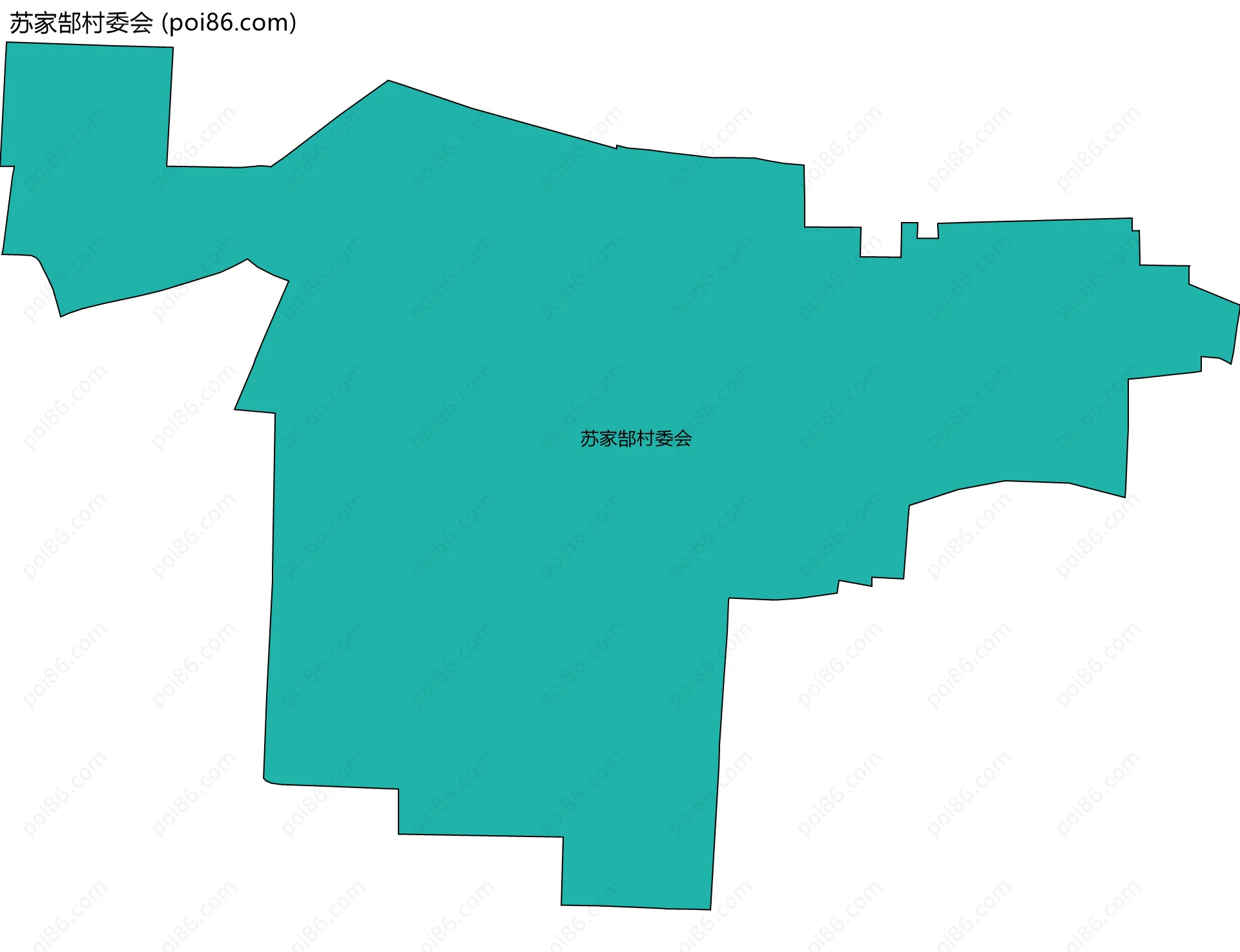 苏家郜村委会边界地图