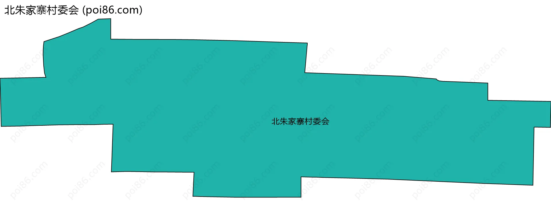 北朱家寨村委会边界地图