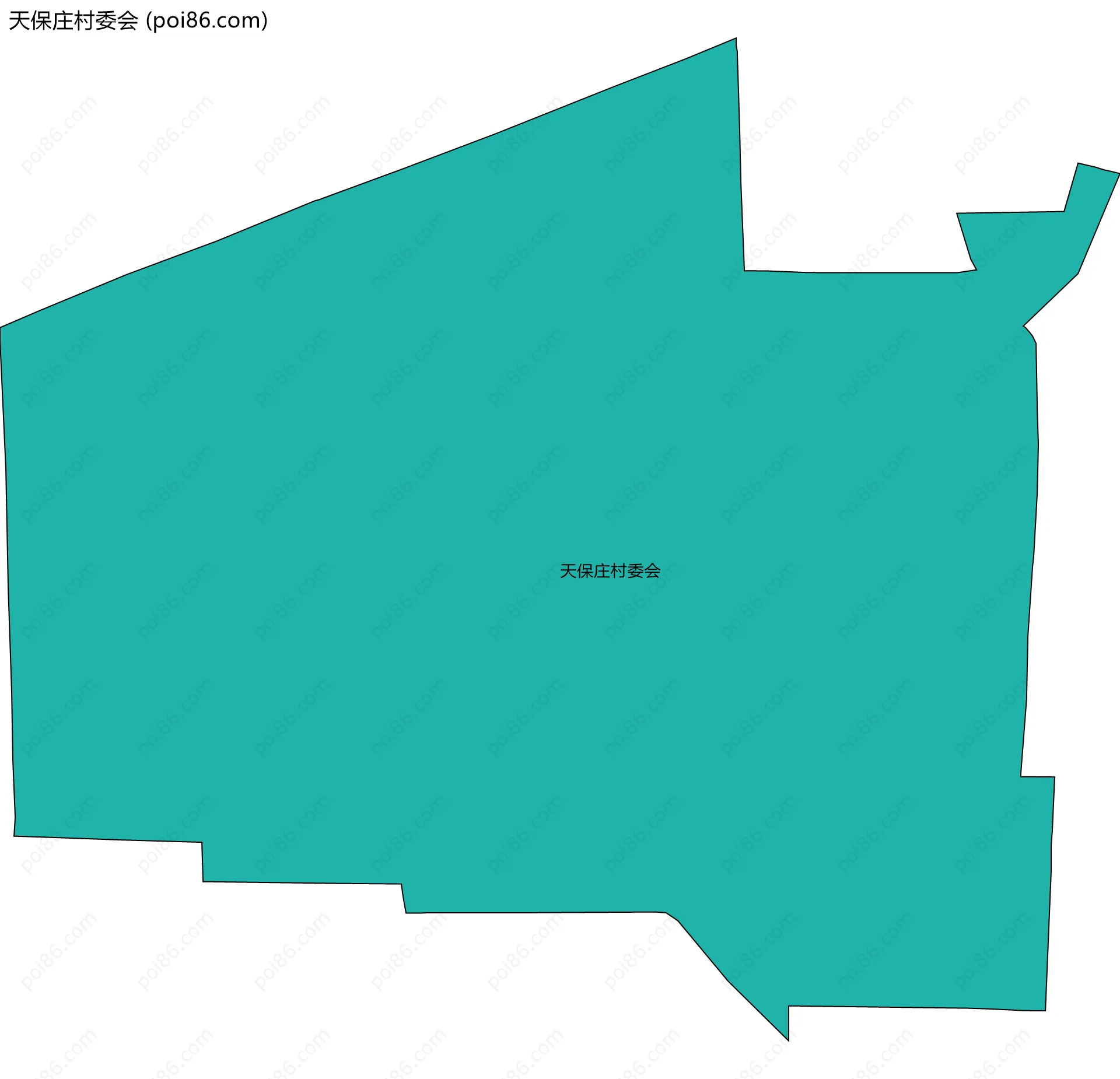 天保庄村委会边界地图