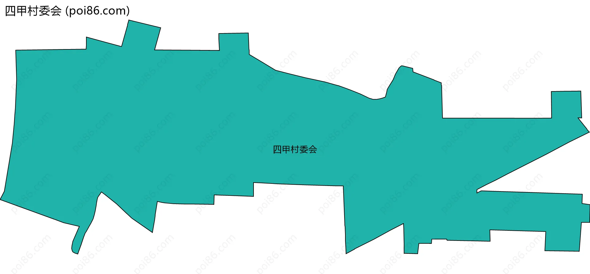 四甲村委会边界地图