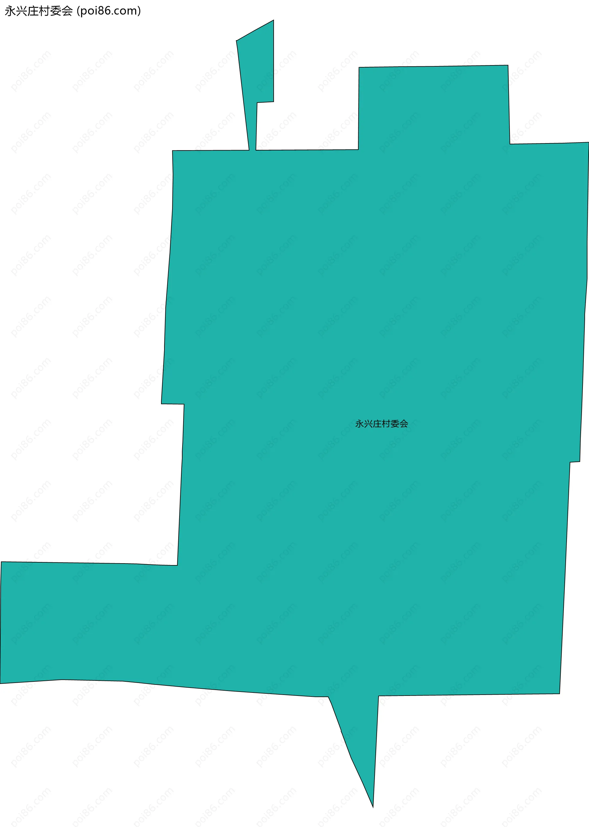 永兴庄村委会边界地图