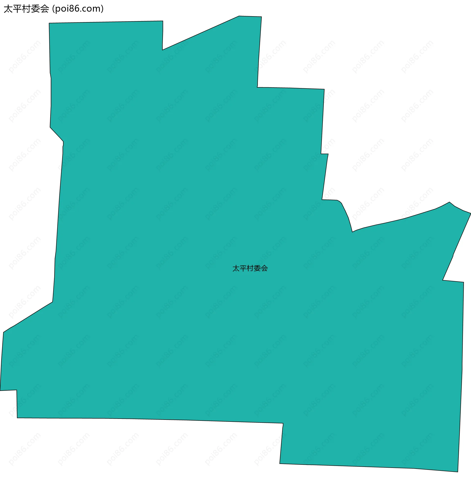 太平村委会边界地图