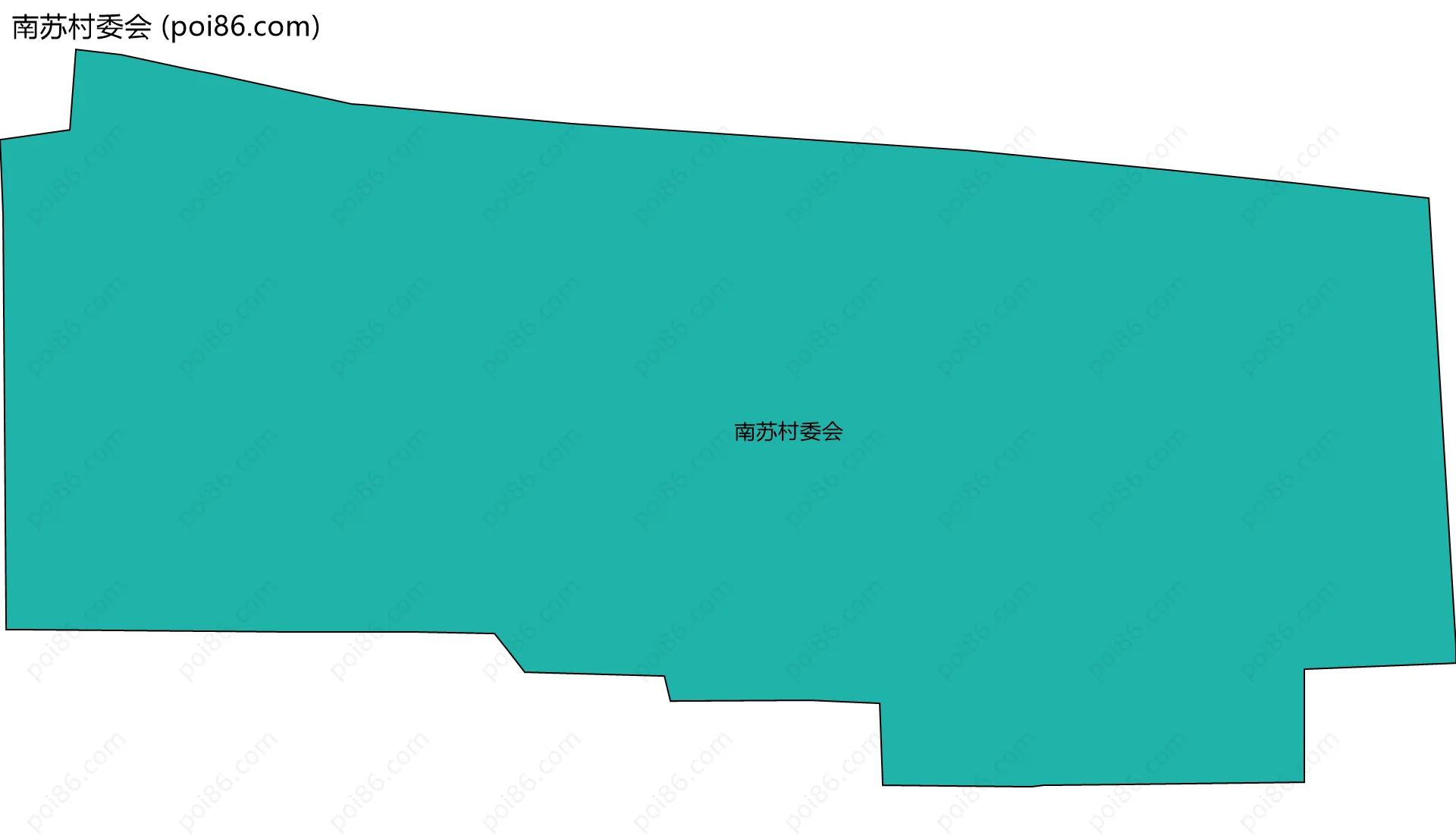南苏村委会边界地图