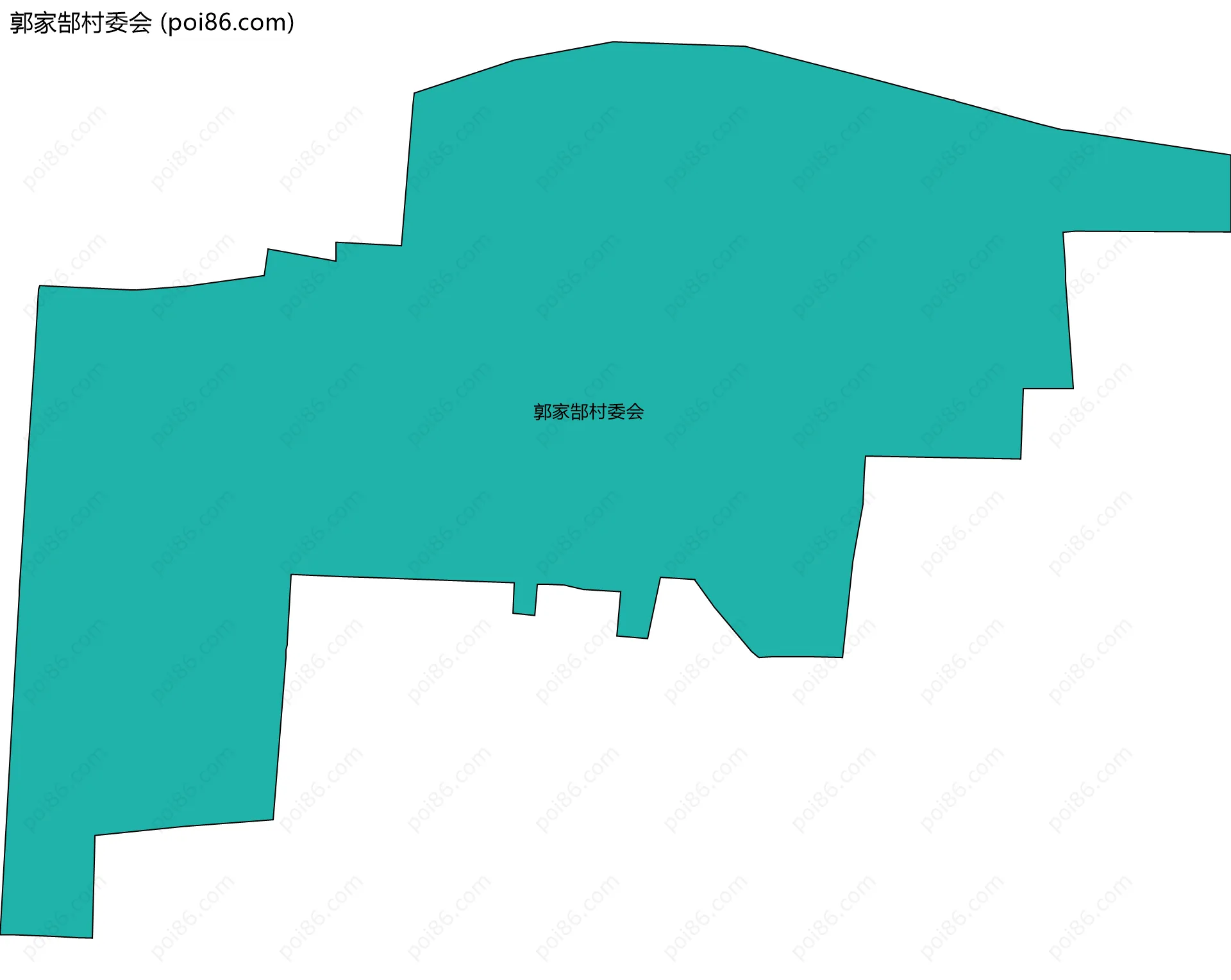 郭家郜村委会边界地图