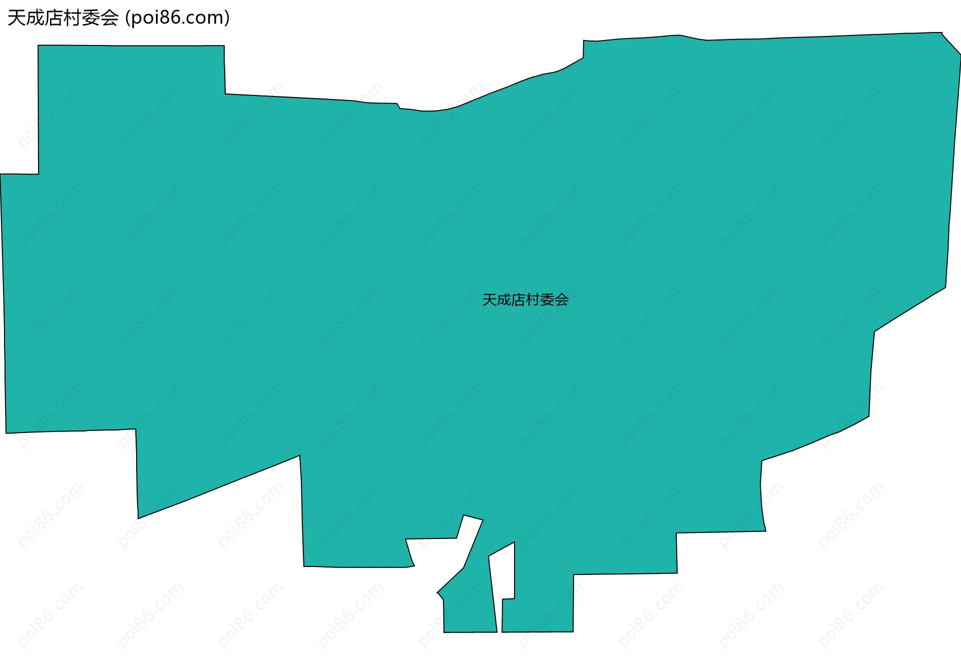 天成店村委会边界地图