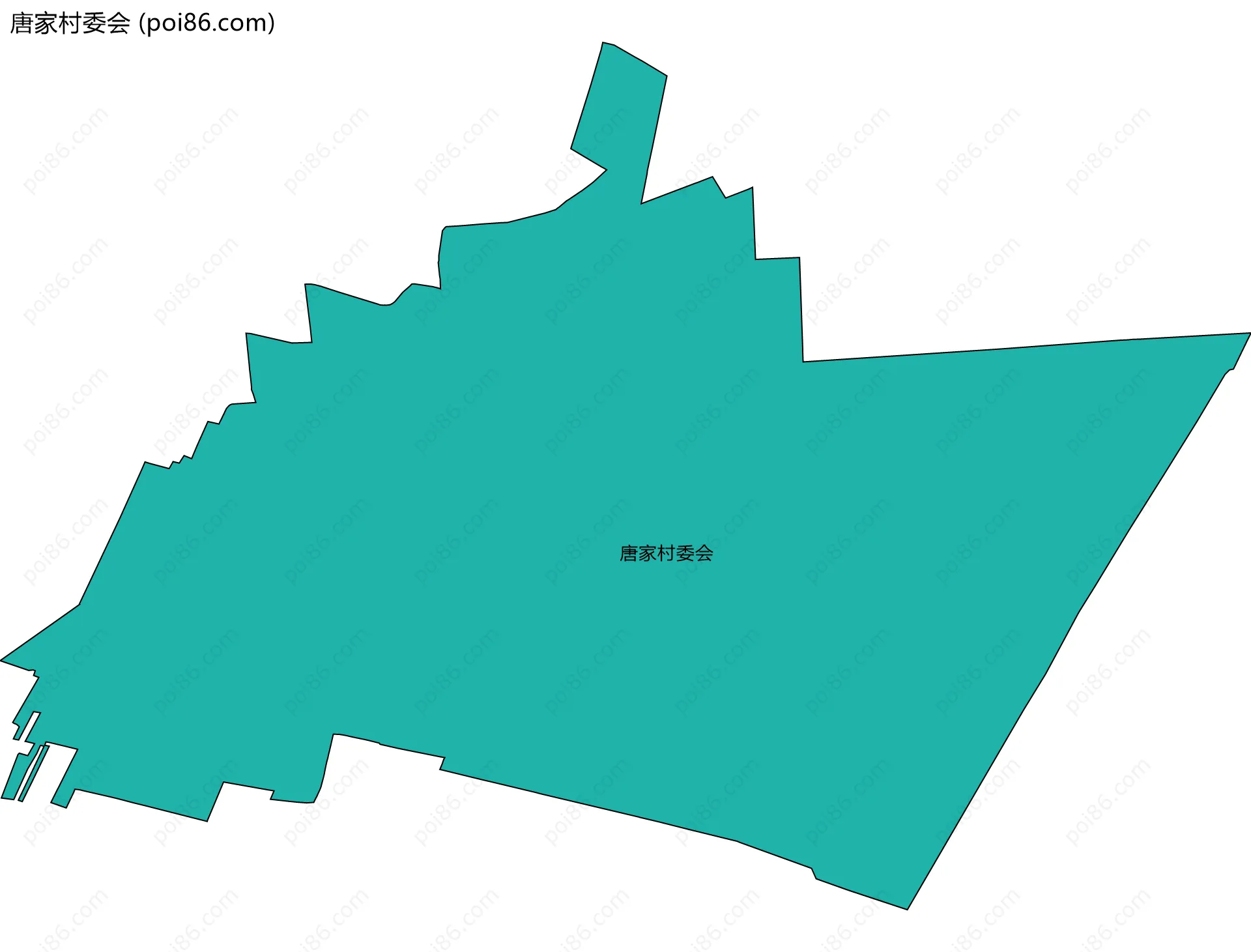 唐家村委会边界地图