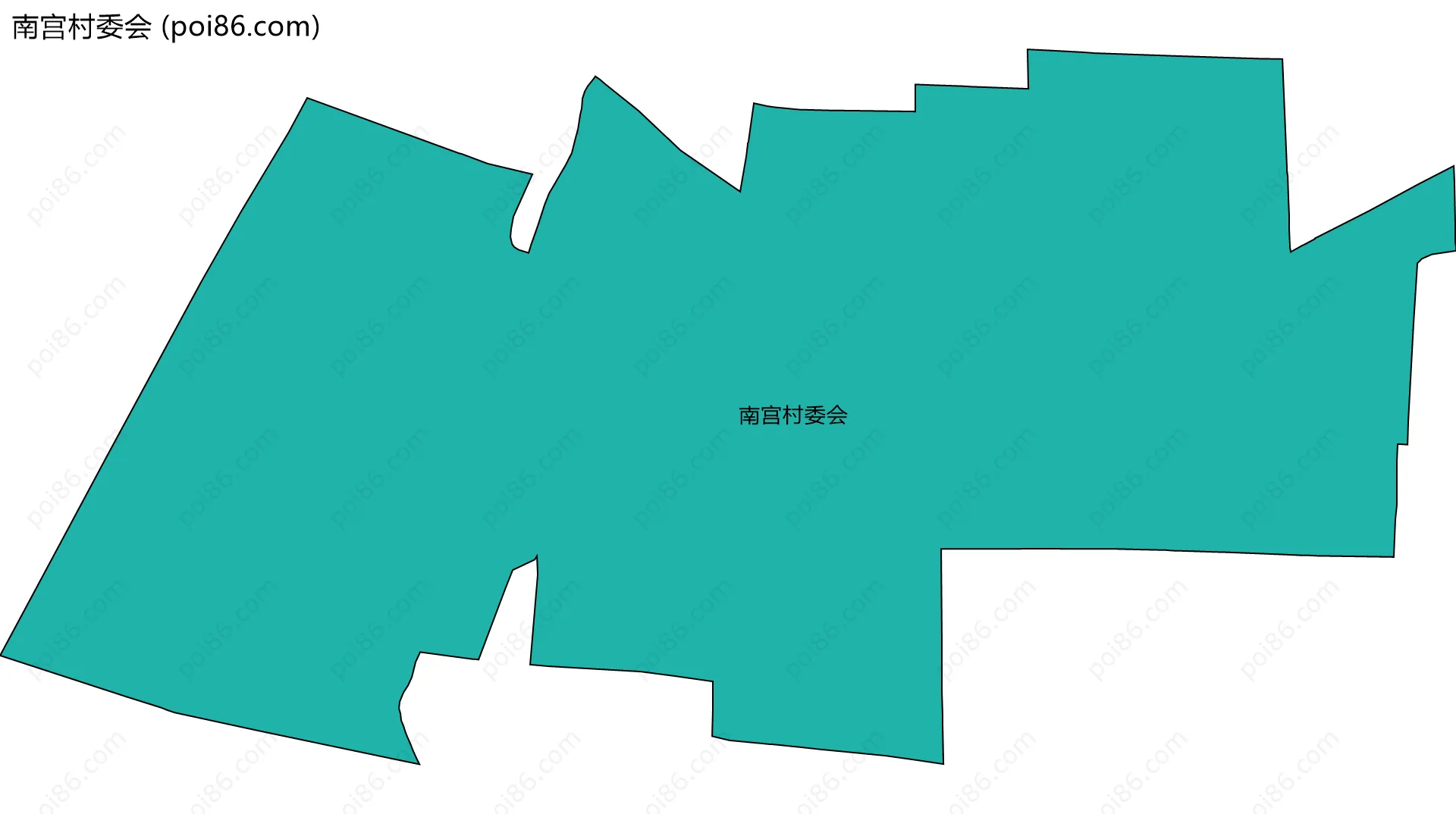 南宫村委会边界地图