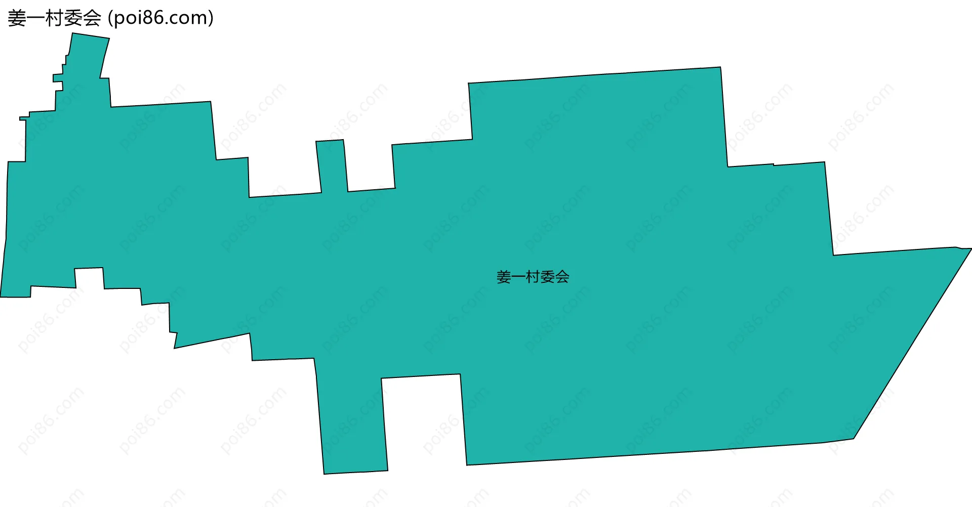 姜一村委会边界地图