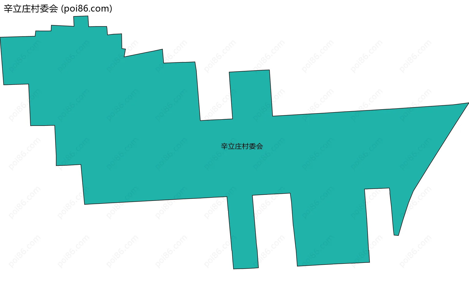 辛立庄村委会边界地图