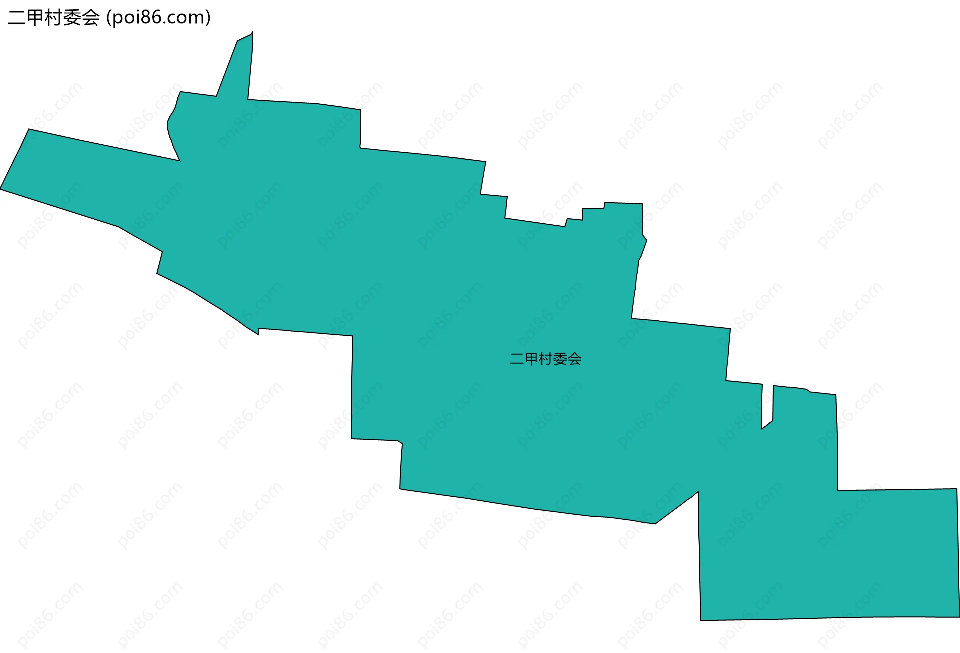 二甲村委会边界地图