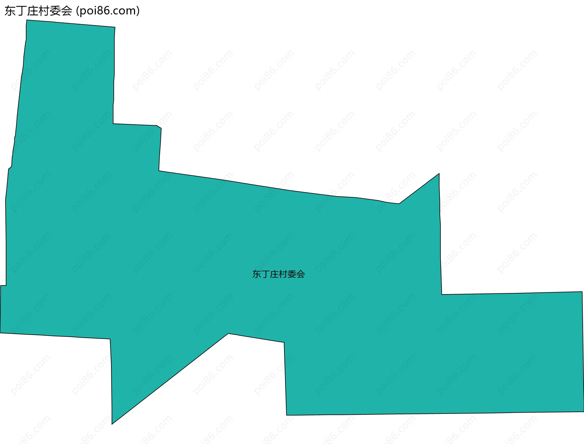 东丁庄村委会边界地图