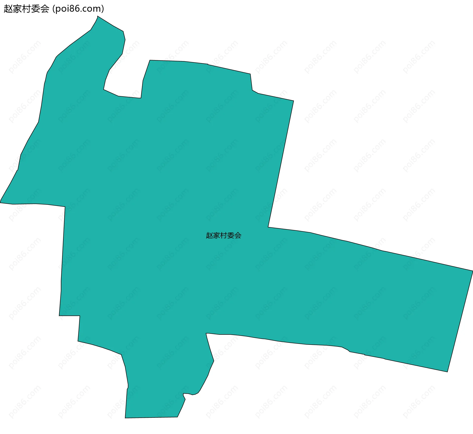 赵家村委会边界地图