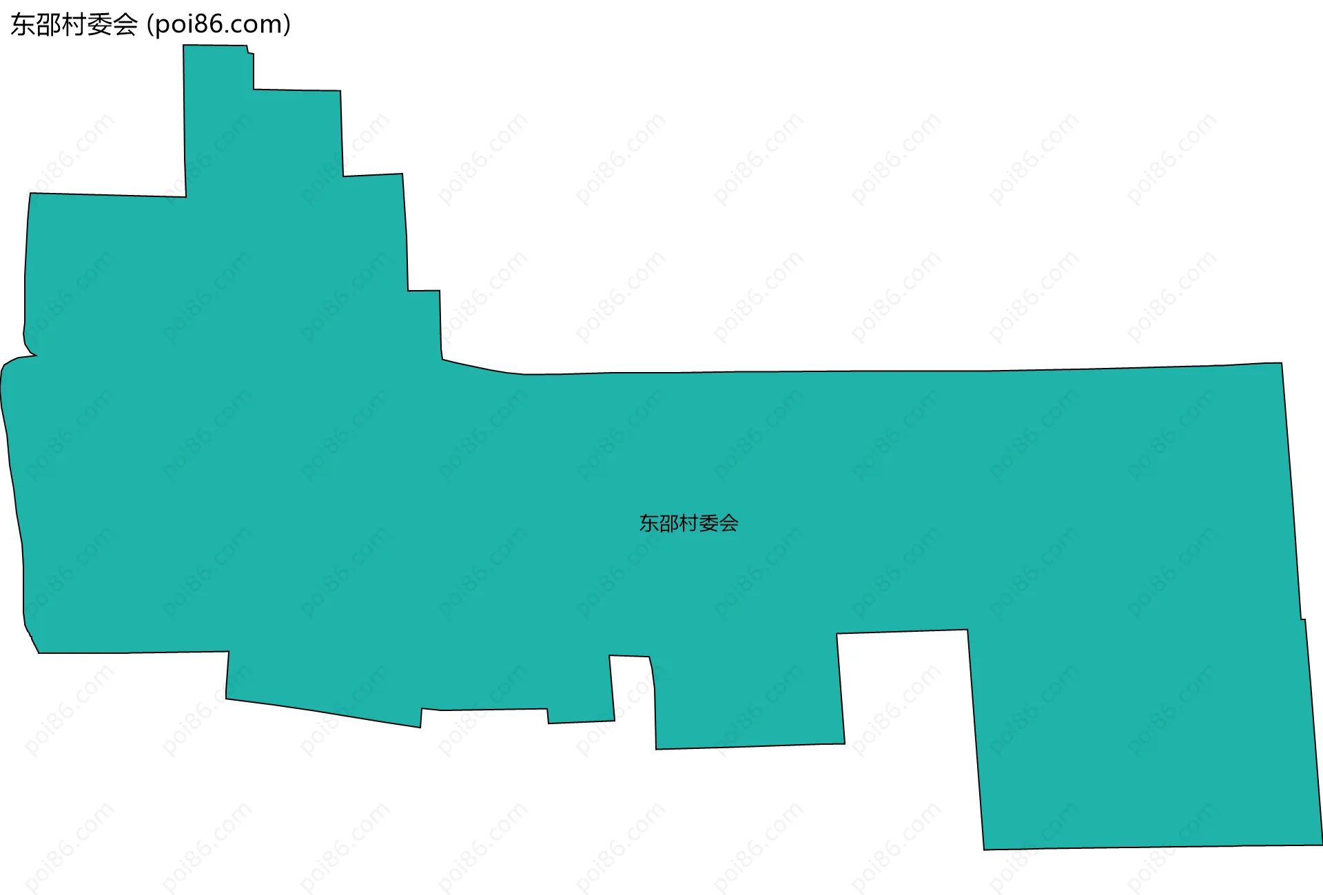 东邵村委会边界地图