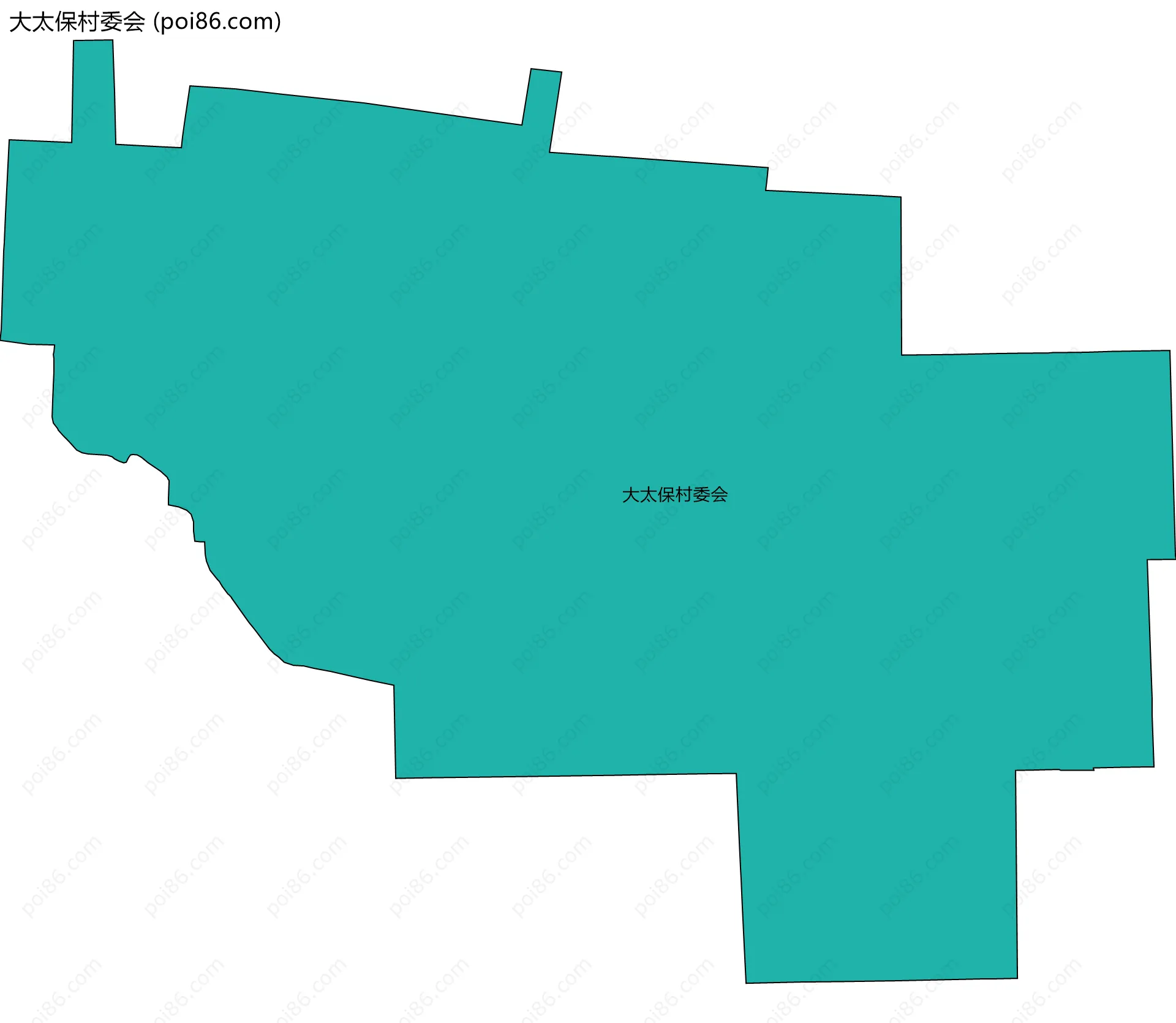 大太保村委会边界地图