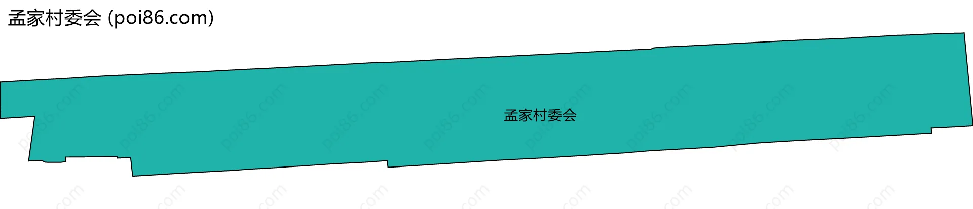 孟家村委会边界地图