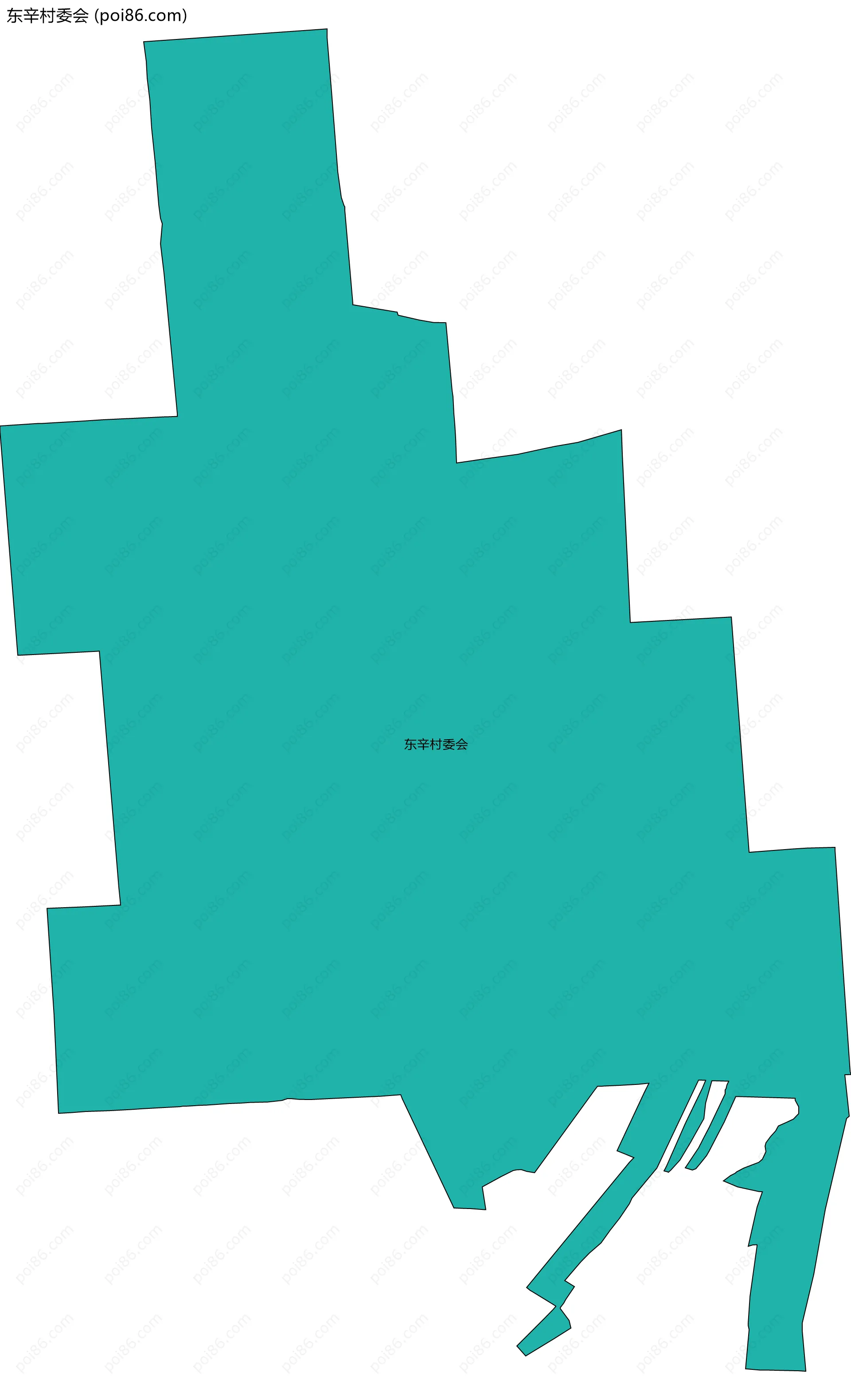 东辛村委会边界地图