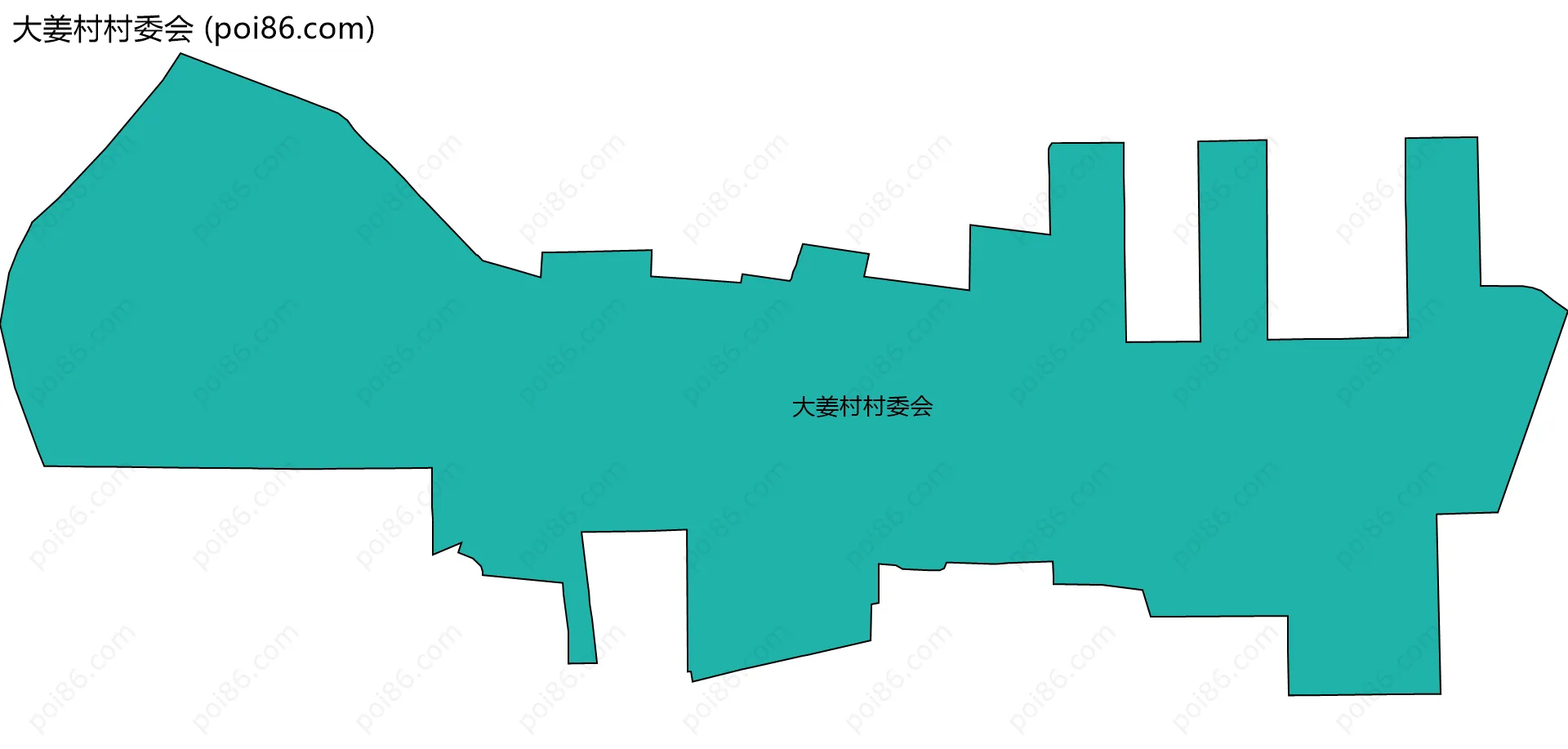 大姜村村委会边界地图