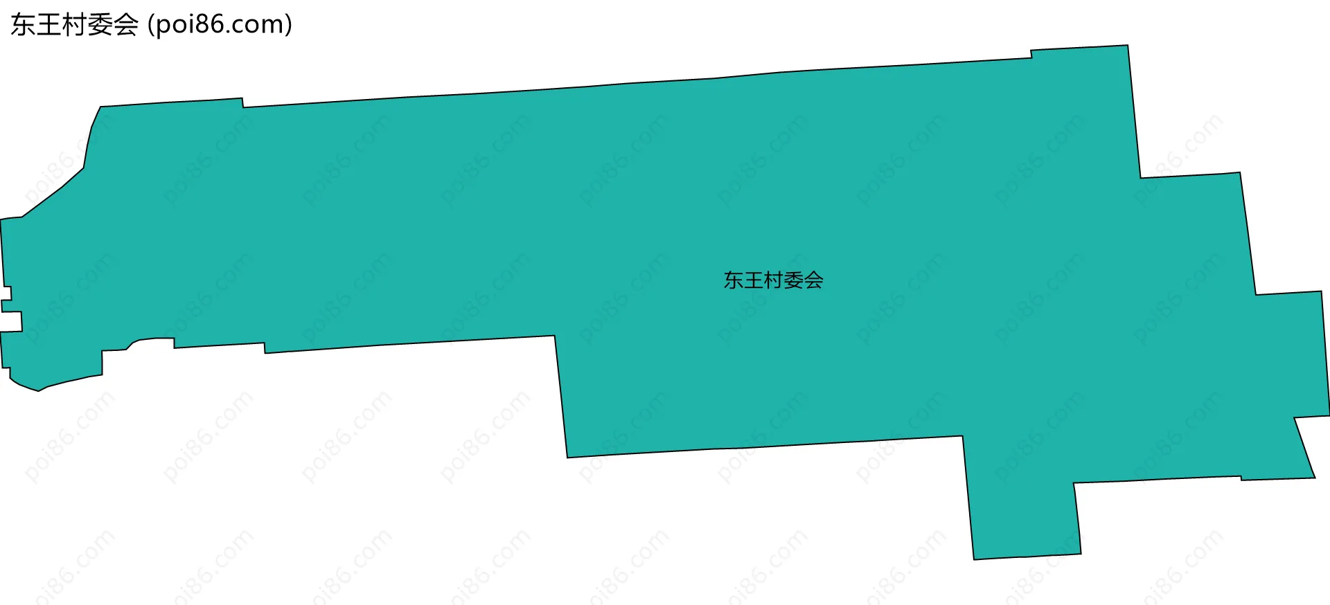 东王村委会边界地图