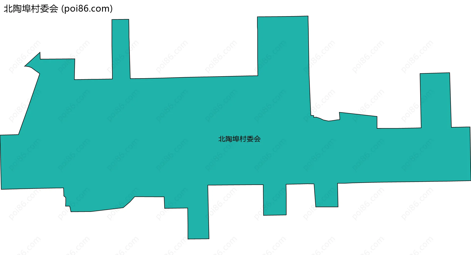 北陶埠村委会边界地图