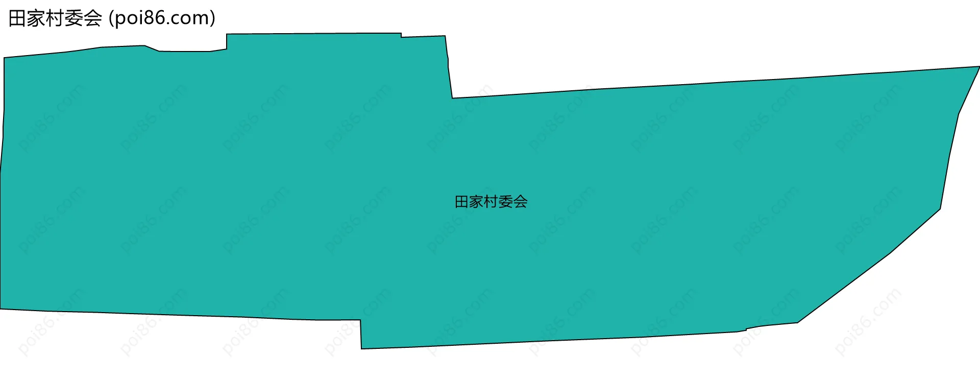 田家村委会边界地图