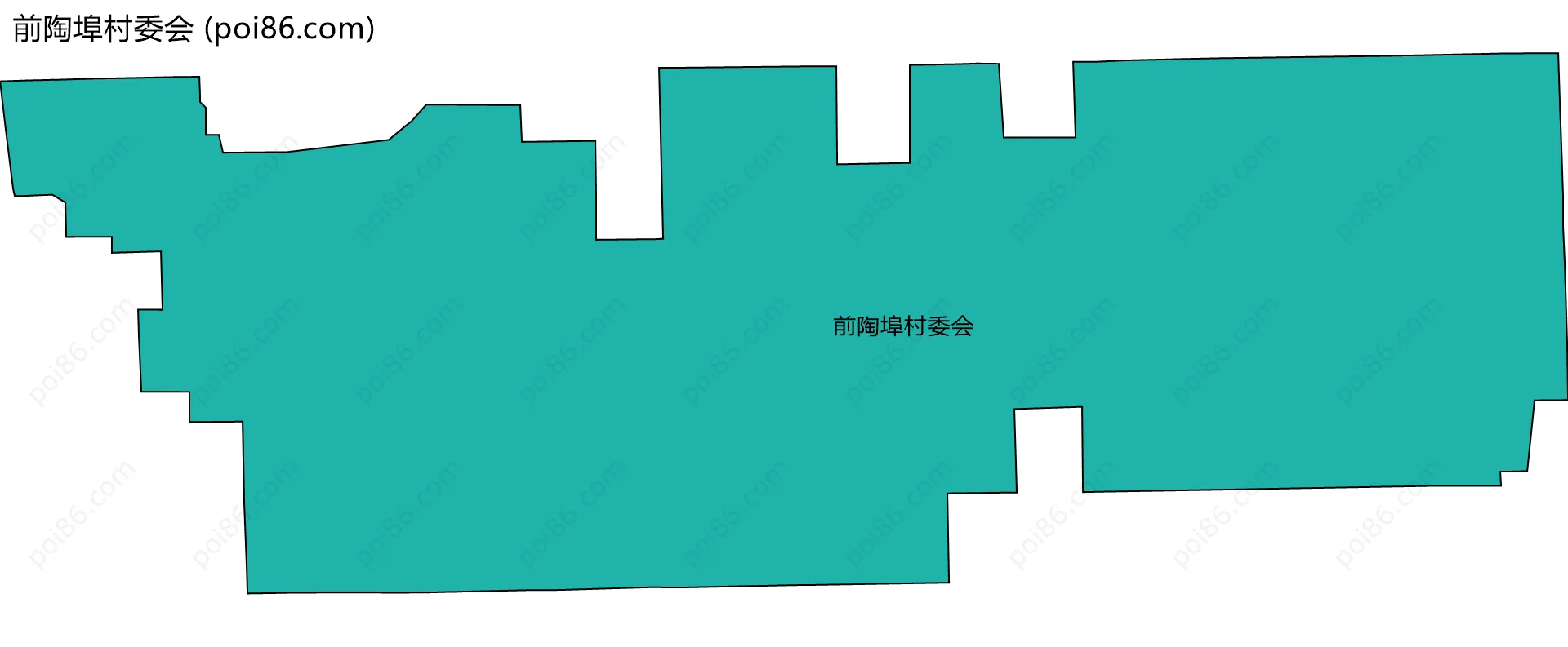 前陶埠村委会边界地图