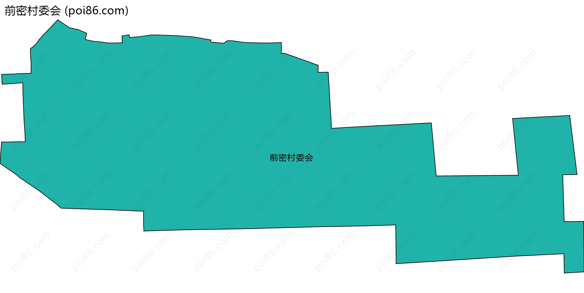 前密村委会边界地图