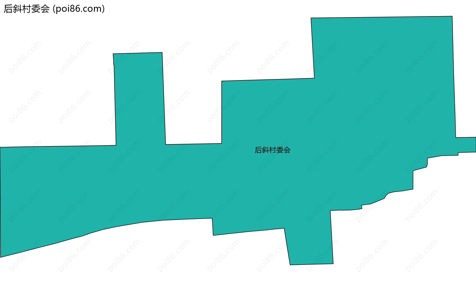 后斜村委会边界地图
