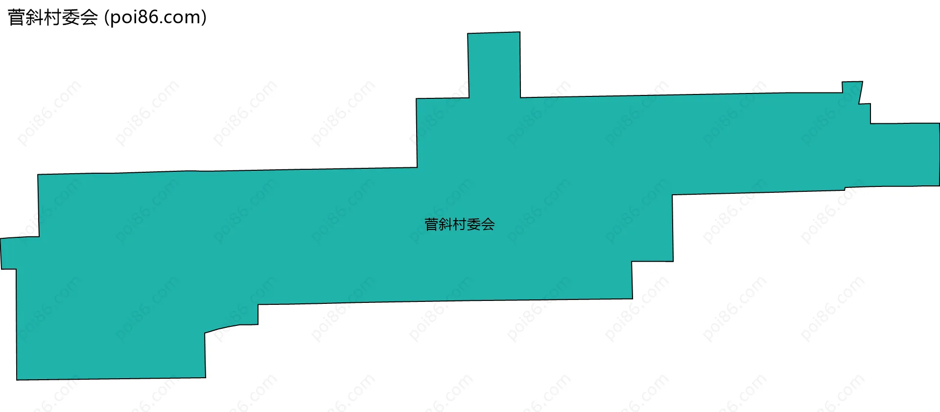 菅斜村委会边界地图