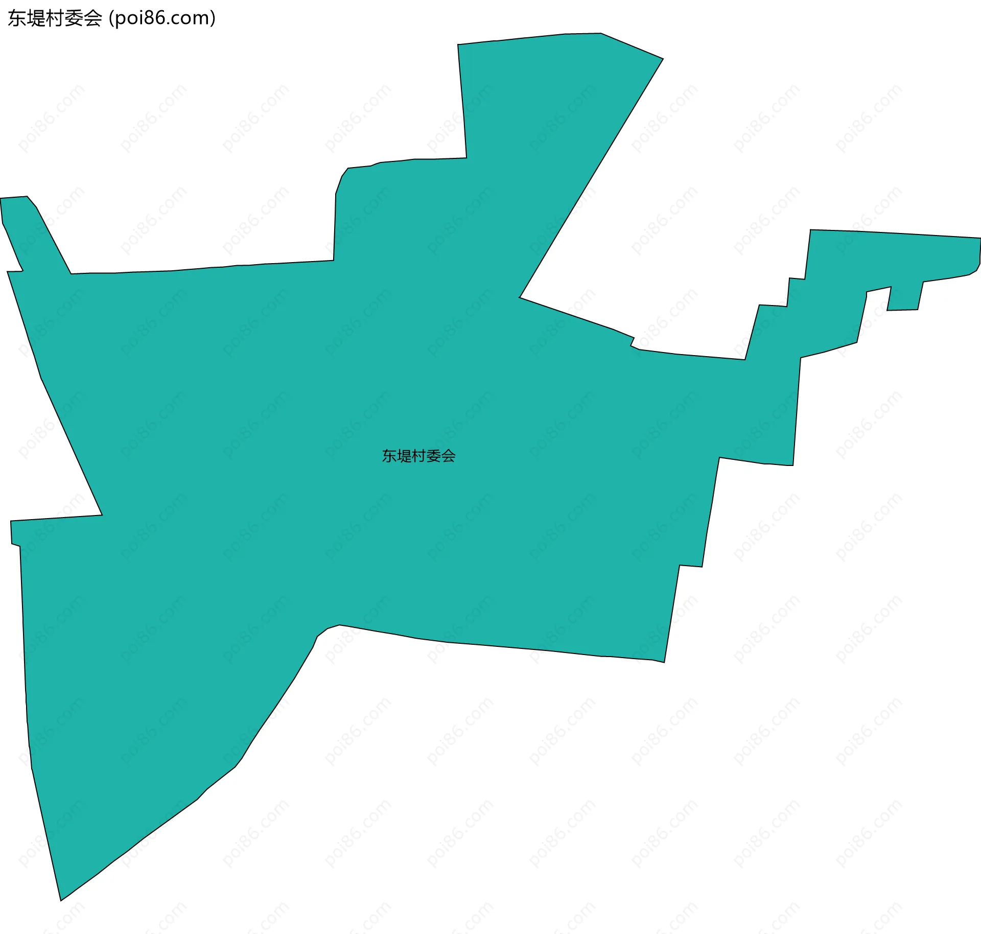 东堤村委会边界地图